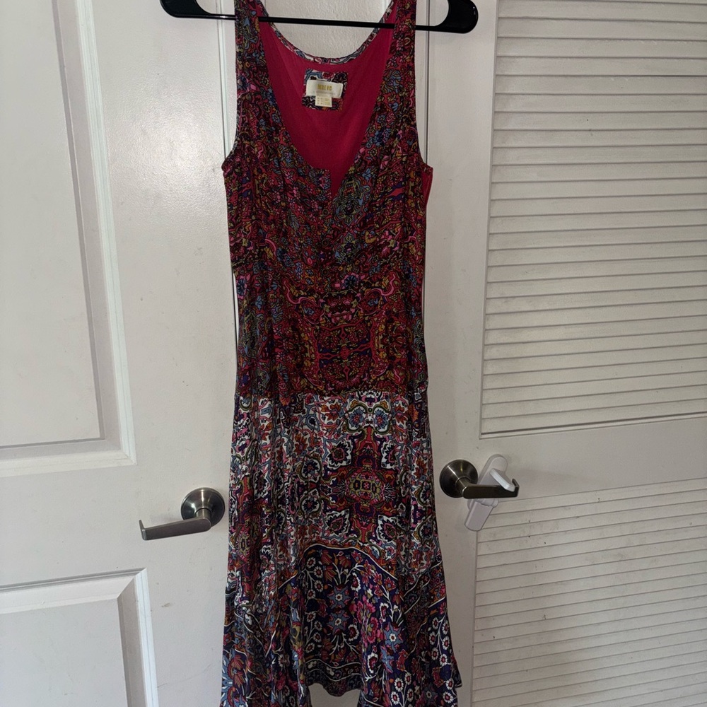 Anthropologie Sleeveless Dress Midi Length